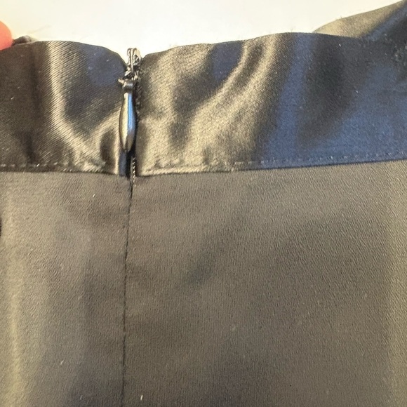 RW&CO. Black Pencil Skirt Knee-length for Work black ribbon waist size Small - Picture 7 of 9